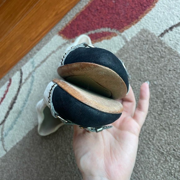 AGL Attilio Guisti Leombruni Shoes Womens 41, 9.5 Ballet Wedge Leather Round Toe - Picture 7 of 11